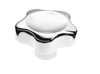 Chrome plated Lobe knob [263] (263501041736)