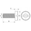 Screw metal DIN 85 [050-m] (050031641553)