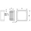 Square ribbed insert [056] (056022060303)