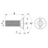 Countersunk screw [080] (080031059902)