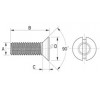 Countersunk screw metal DIN 963 [080-m] (080052040952)