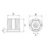 Heavy duty round threaded insert [280-1] (280040322016)