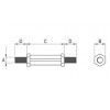 Hexagonal M/M Spacer [313] (313400459902)