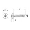 Pan head tapping screw metal DIN 7981 [343-m] (343423240952)