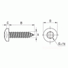 Pan Head tapping torx screw [352-m] (352421641553)