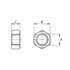 PVDF Hexagonal nut [542] (542050800046)