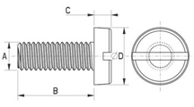 Screw metal DIN 85 [050-m]