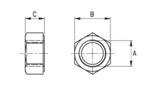 Hexagonal nut [051-1]