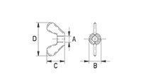 Wing nut [053-1]