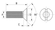 Countersunk screw [080]