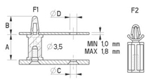 Screw fastened PCB Spacer [100-2]