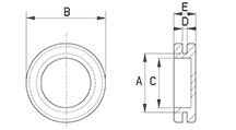 membrane grommet [128-1]