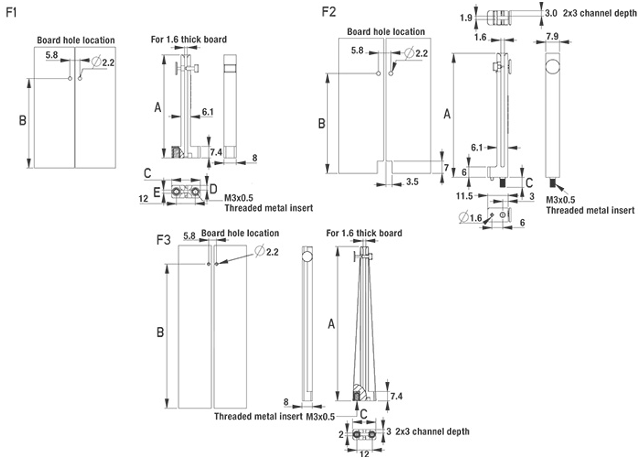 Vertical Card Guide Kit [166-2]