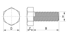 PEEK® hexagon bolt [182]