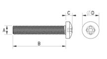 Crossed head screw [423]